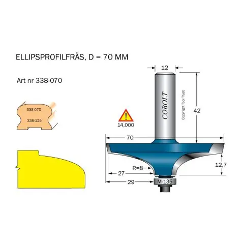 Cobolt 338-070 Profilfräs Endast idag
